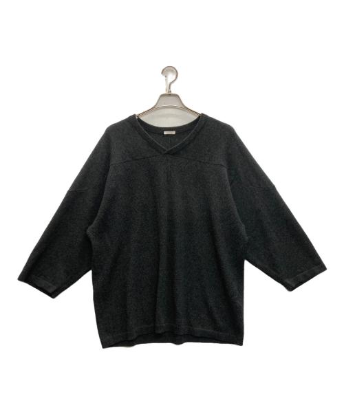 COMOLI（コモリ）COMOLI (コモリ) カシミヤ メッシュニット グレー サイズ:SIZE 3の古着・服飾アイテム