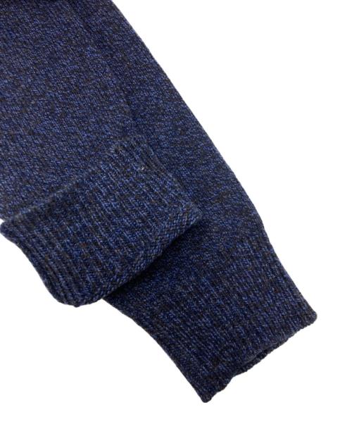 ATON（エイトン）ATON (エイトン) WOOL MOULINE MOCKNECK SWEATER ネイビー サイズ:SIZE　06の古着・服飾アイテム