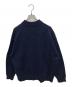 ATON (エイトン) WOOL MOULINE MOCKNECK SWEATER ネイビー サイズ:SIZE　06：9000円