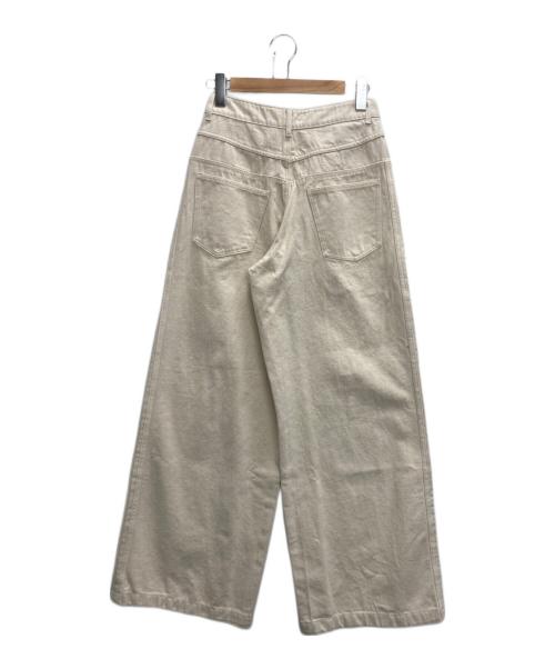 adidas（アディダス）adidas (アディダス) プレミアム エッセンシャルズ デニムバルーンパンツ ベージュ サイズ:Lの古着・服飾アイテム