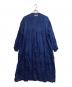 ICHI Antiquites（イチアンティークス）の古着「ピンタックリネンシャツワンピース」｜ブルー