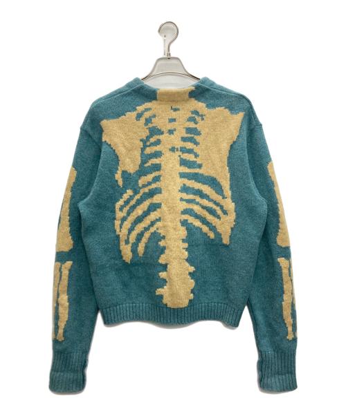 KAPITAL（キャピタル）KAPITAL (キャピタル) 5G ウール BONE ショートカーディガン スカイブルー サイズ:SIZE 3の古着・服飾アイテム