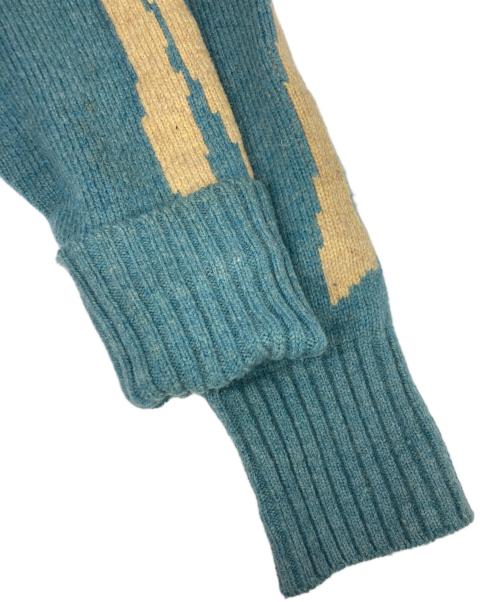 KAPITAL（キャピタル）KAPITAL (キャピタル) 5G ウール BONE ショートカーディガン スカイブルー サイズ:SIZE 3の古着・服飾アイテム