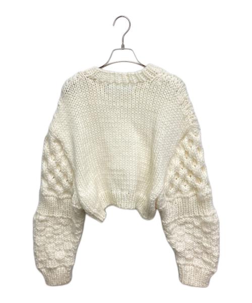 ANREALAGE（アンリアレイジ）ANREALAGE (アンリアレイジ) PLANETニット ホワイト サイズ:FREEの古着・服飾アイテム