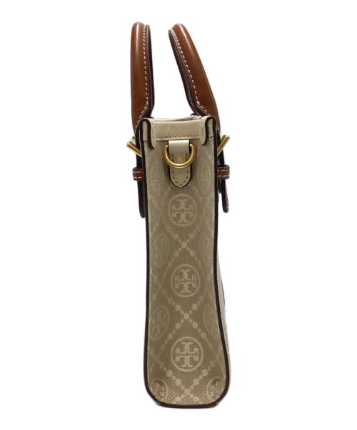 TORY BURCH（トリーバーチ）TORY BURCH (トリーバーチ) Tモノグラム ミニトート ベージュの古着・服飾アイテム