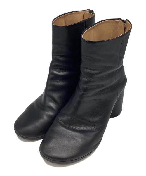 Maison Margiela 22（メゾンマルジェラ）Maison Margiela 22 (メゾンマルジェラ 22) レザーアンクルブーツ ブラック サイズ:SIZE 38の古着・服飾アイテム