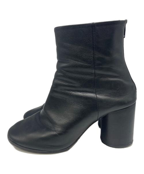 Maison Margiela 22（メゾンマルジェラ）Maison Margiela 22 (メゾンマルジェラ 22) レザーアンクルブーツ ブラック サイズ:SIZE 38の古着・服飾アイテム