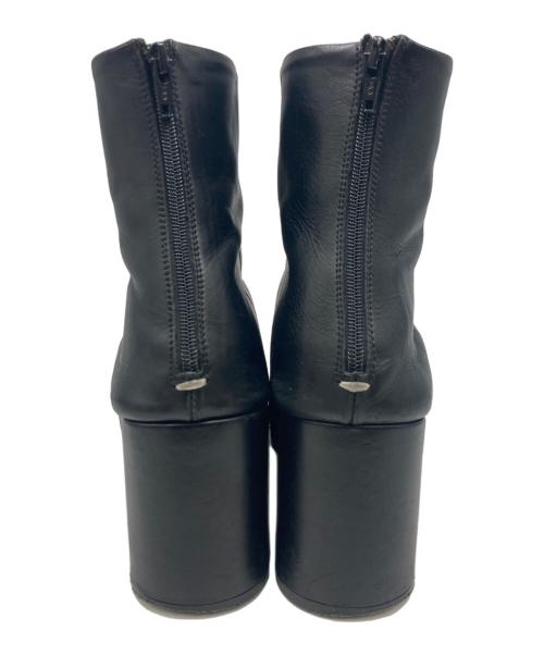Maison Margiela 22（メゾンマルジェラ）Maison Margiela 22 (メゾンマルジェラ 22) レザーアンクルブーツ ブラック サイズ:SIZE 38の古着・服飾アイテム