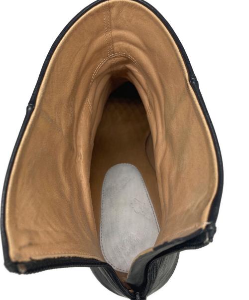 Maison Margiela 22（メゾンマルジェラ）Maison Margiela 22 (メゾンマルジェラ 22) レザーアンクルブーツ ブラック サイズ:SIZE 38の古着・服飾アイテム