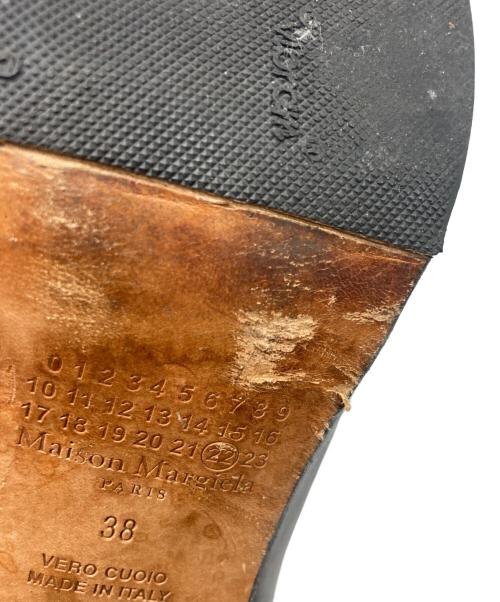 Maison Margiela 22（メゾンマルジェラ）Maison Margiela 22 (メゾンマルジェラ 22) レザーアンクルブーツ ブラック サイズ:SIZE 38の古着・服飾アイテム