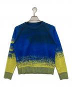 TRUNK HIROKO KOSHINOトランク ヒロコ コシノ）の古着「グラデーションニットプルオーバー」｜ブルー×イエロー