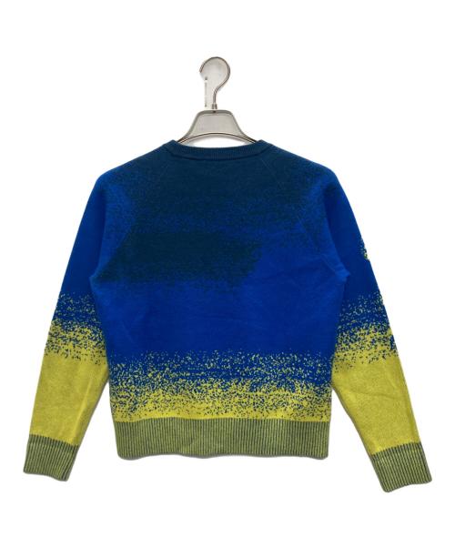 TRUNK HIROKO KOSHINO（トランク ヒロコ コシノ）TRUNK HIROKO KOSHINO (トランク ヒロコ コシノ) グラデーションニットプルオーバー ブルー×イエロー サイズ:SIZE 38の古着・服飾アイテム