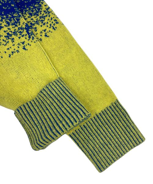 TRUNK HIROKO KOSHINO（トランク ヒロコ コシノ）TRUNK HIROKO KOSHINO (トランク ヒロコ コシノ) グラデーションニットプルオーバー ブルー×イエロー サイズ:SIZE 38の古着・服飾アイテム