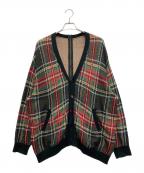 UNDERCOVERアンダーカバー）の古着「Tartan Check Zipped Knit Cardigan」｜マルチカラー