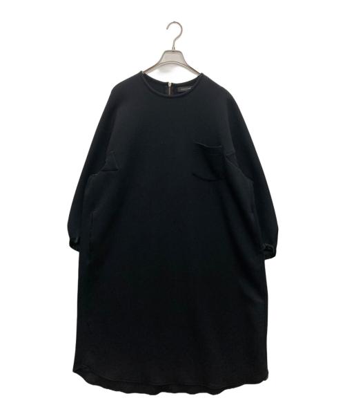 NAKAGAMI（ナカガミ）NAKAGAMI (ナカガミ) 異素材スウェットワンピース ブラック サイズ:SIZE Freeの古着・服飾アイテム