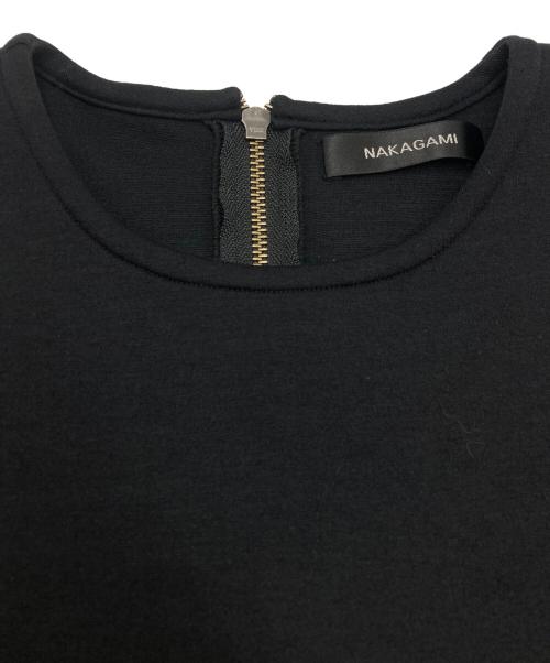 NAKAGAMI（ナカガミ）NAKAGAMI (ナカガミ) 異素材スウェットワンピース ブラック サイズ:SIZE Freeの古着・服飾アイテム