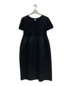 CFCLシーエフシーエル）の古着「POTTERY CUPRO SHORT SLEEVE DRESS」｜ブラック