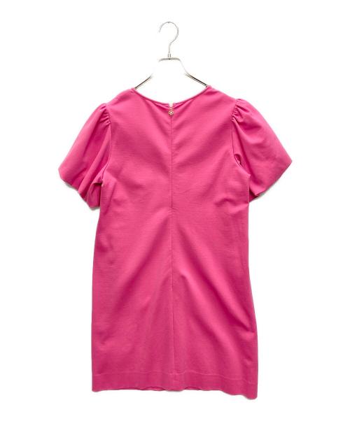 Kate Spade（ケイトスペード）Kate Spade (ケイトスペード) Ponte Puff Sleeve Dress ショッキングピンク サイズ:SIZE Mの古着・服飾アイテム