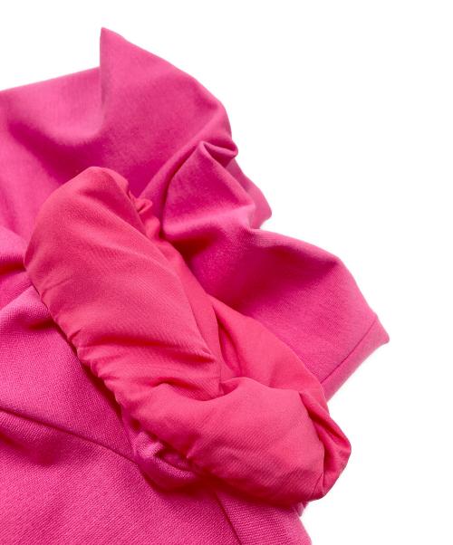 Kate Spade（ケイトスペード）Kate Spade (ケイトスペード) Ponte Puff Sleeve Dress ショッキングピンク サイズ:SIZE Mの古着・服飾アイテム