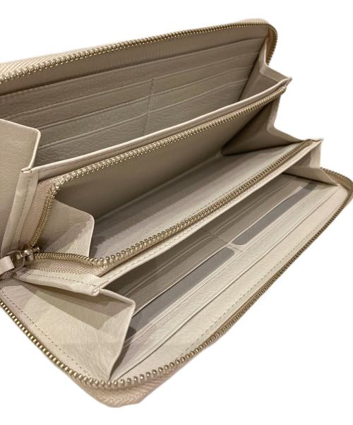 MARGARET HOWELL idea（マーガレット ハウエル アイディア）MARGARET HOWELL idea (マーガレット ハウエル アイディア) ラウンドファスナーウォレット アイボリーの古着・服飾アイテム