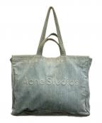 Acne studiosアクネ ストゥディオス）の古着「LOGO SHOPPER EW DESTROYED DENIM/ロゴショッパー デストロイドデニム」｜インディゴ