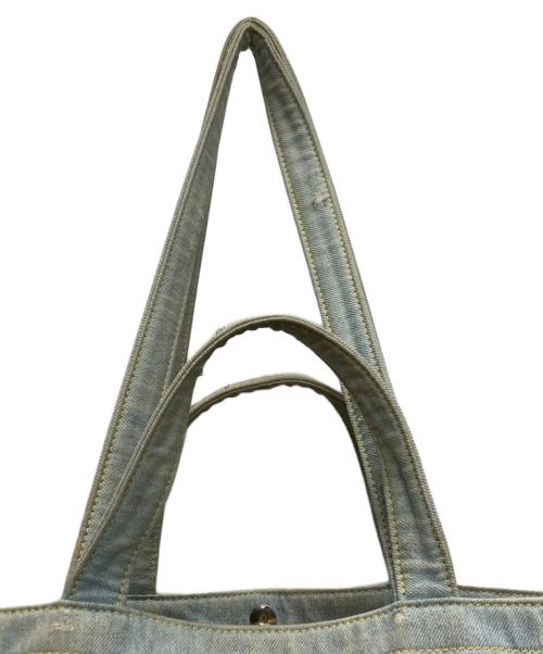 Acne studios（アクネ ストゥディオス）Acne studios (アクネ ストゥディオス) LOGO SHOPPER EW DESTROYED DENIM/ロゴショッパー デストロイドデニム インディゴの古着・服飾アイテム