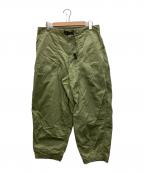 THE NORTHFACE PURPLELABELザ・ノースフェイス パープルレーベル）の古着「Ripstop Wide Cropped Pants Burgundy」｜グリーン