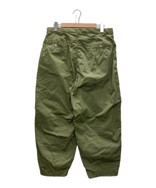 THE NORTHFACE PURPLELABEL（ザ・ノースフェイス パープルレーベル）THE NORTHFACE PURPLELABEL (ザ・ノースフェイス パープルレーベル) Ripstop Wide Cropped Pants Burgundy グリーン サイズ:SIZE 34の古着・服飾アイテム