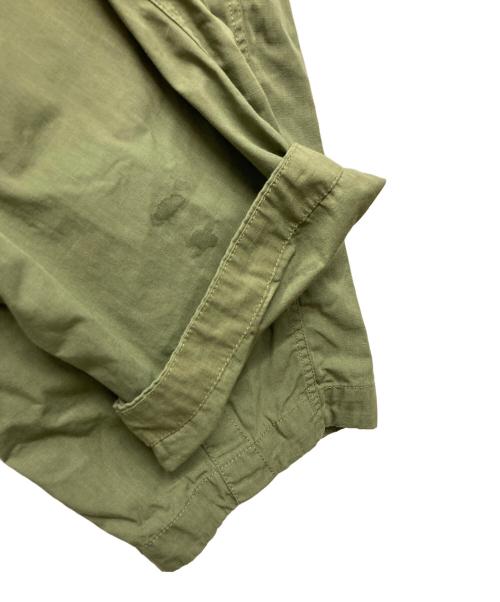 THE NORTHFACE PURPLELABEL（ザ・ノースフェイス パープルレーベル）THE NORTHFACE PURPLELABEL (ザ・ノースフェイス パープルレーベル) Ripstop Wide Cropped Pants Burgundy グリーン サイズ:SIZE 34の古着・服飾アイテム