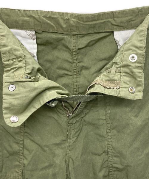 THE NORTHFACE PURPLELABEL（ザ・ノースフェイス パープルレーベル）THE NORTHFACE PURPLELABEL (ザ・ノースフェイス パープルレーベル) Ripstop Wide Cropped Pants Burgundy グリーン サイズ:SIZE 34の古着・服飾アイテム