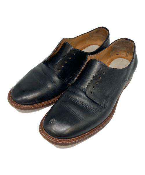 Maison Margiela 22（メゾンマルジェラ）Maison Margiela 22 (メゾンマルジェラ 22) 22ライン レザー スリッポン シューズ ブラック サイズ:SIZE 38 1/2の古着・服飾アイテム