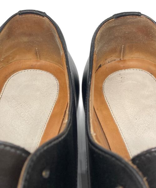 Maison Margiela 22（メゾンマルジェラ）Maison Margiela 22 (メゾンマルジェラ 22) 22ライン レザー スリッポン シューズ ブラック サイズ:SIZE 38 1/2の古着・服飾アイテム