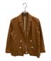 icB（アイシービー）の古着「Cluster Linen ダブルブレストジャケット」｜ブラウン