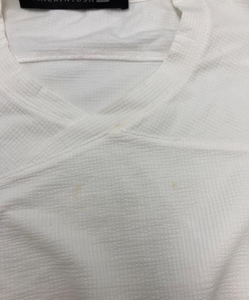 MACKINTOSH（マッキントッシュ）MACKINTOSH (マッキントッシュ) KIKO KOSTADINOV (キコ・コスタディノフ) VネックTシャツ ホワイト サイズ:SIZE Mの古着・服飾アイテム