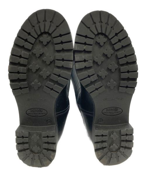 MM6 Maison Margiela（エムエムシックスメゾンマルジェラ）MM6 Maison Margiela (エムエムシックス メゾンマルジェラ) ラバー切替ロングブーツ ブラック サイズ:SIZE 36の古着・服飾アイテム