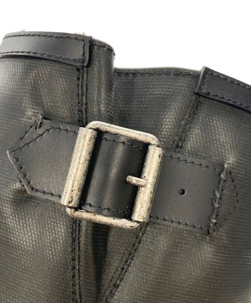 MM6 Maison Margiela（エムエムシックスメゾンマルジェラ）MM6 Maison Margiela (エムエムシックス メゾンマルジェラ) ラバー切替ロングブーツ ブラック サイズ:SIZE 36の古着・服飾アイテム