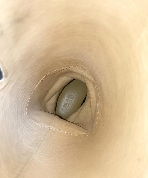 MM6 Maison Margiela（エムエムシックスメゾンマルジェラ）MM6 Maison Margiela (エムエムシックス メゾンマルジェラ) ラバー切替ロングブーツ ブラック サイズ:SIZE 36の古着・服飾アイテム