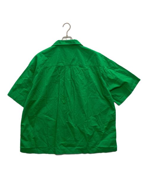 COOTIE PRODUCTIONS（クーティープロダクツ）COOTIE PRODUCTIONS (クーティープロダクツ) Finx Cotton Cordlane Open Collar S/S Shirt グリーン サイズ:Lの古着・服飾アイテム