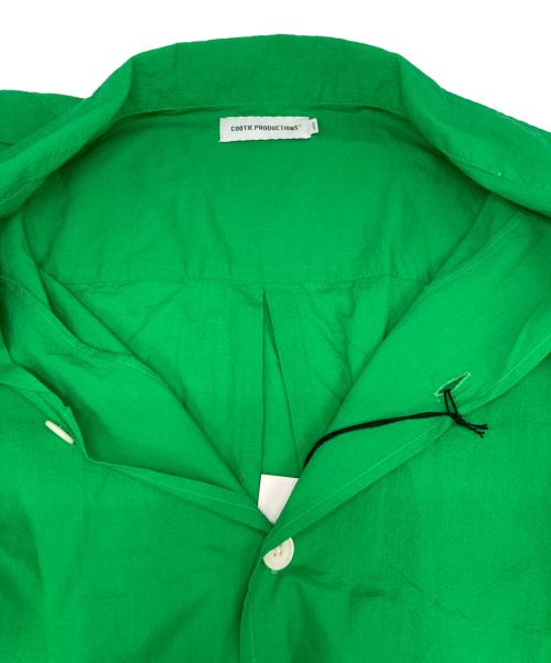 COOTIE PRODUCTIONS（クーティープロダクツ）COOTIE PRODUCTIONS (クーティープロダクツ) Finx Cotton Cordlane Open Collar S/S Shirt グリーン サイズ:Lの古着・服飾アイテム