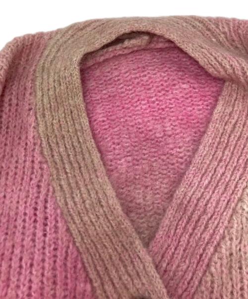 MAISON SPECIAL（メゾンスペシャル）MAISON SPECIAL (メゾンスペシャル) Italian Alpaca Gradation Knit Cardigan ピンク サイズ:SIZE Freeの古着・服飾アイテム