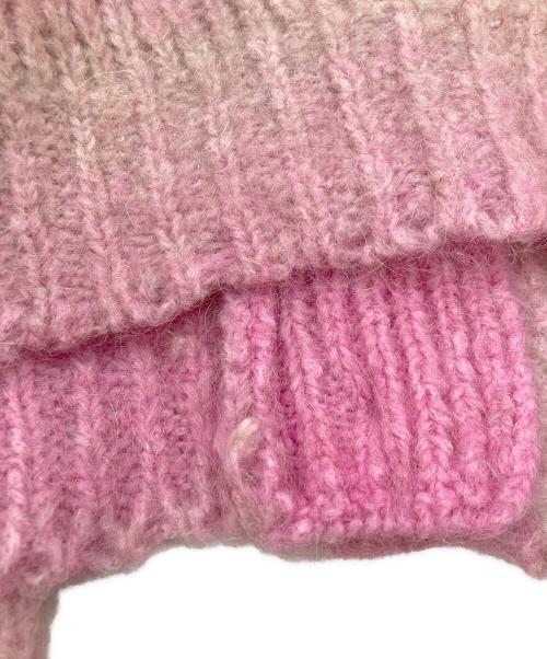 MAISON SPECIAL（メゾンスペシャル）MAISON SPECIAL (メゾンスペシャル) Italian Alpaca Gradation Knit Cardigan ピンク サイズ:SIZE Freeの古着・服飾アイテム