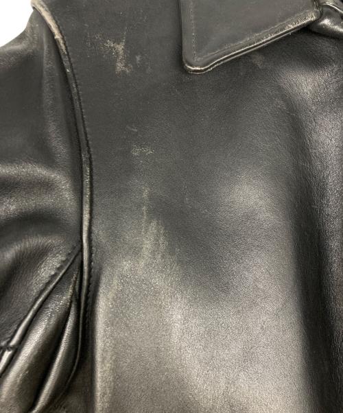 Schott（ショット）Schott (ショット) レザートラッカージャケット ブラック サイズ:SIZE 34の古着・服飾アイテム