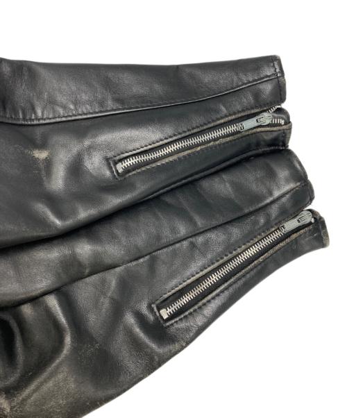 Schott（ショット）Schott (ショット) レザートラッカージャケット ブラック サイズ:SIZE 34の古着・服飾アイテム