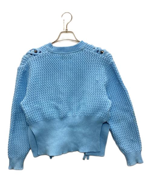 ODAKHA（オダカ）ODAKHA (オダカ) ブレードスリットカーディガン ブルー サイズ:SIZE 1の古着・服飾アイテム