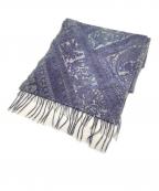 ALONPI CASHMEREアロンピカシミア）の古着「カシミヤストール」｜ブルー