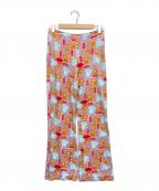 MIU MIUミュウミュウ）の古着「総柄レーヨンパンツ」｜ラベンダー