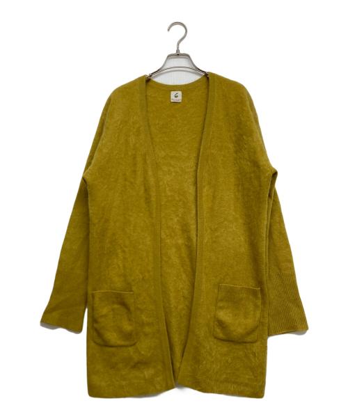 6(ROKU) BEAUTY&YOUTH（ロク ビューティーアンドユース）6(ROKU) BEAUTY&YOUTH (ロク ビューティーアンドユース) CASHMERE KNIT CARDIGAN イエロー サイズ:不明の古着・服飾アイテム