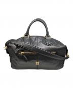 GIVENCHYジバンシィ）の古着「2WAYレザーボストンバッグ」｜ブラック
