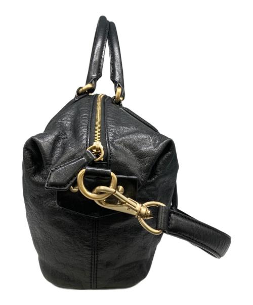 GIVENCHY（ジバンシィ）GIVENCHY (ジバンシィ) 2WAYレザーボストンバッグ ブラックの古着・服飾アイテム
