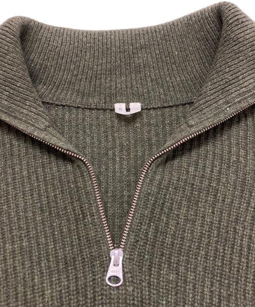 ARKET（アーケット）ARKET (アーケット) ハーフジップニット カーキ サイズ:SIZE Mの古着・服飾アイテム